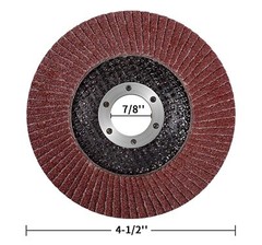 40-Pack 4.5 x7/8″ Flap Disc 4-1/2 40 60 80 120 Grit Angle Grinder Sanding Wheels