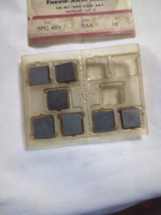 NEW SURPLUS 7PCS. VR/WESSON SPG 422 GRADE: 2A5 CARBIDE INSERTS (A20)