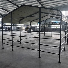13x20ft Galvanized Metal Livestock Shelter Cattle Shed Steel Barn Horse Goat She