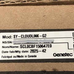 GENETEC Synergis Cloud Link G2 IoT Gateway, 4GB 16GB, 4x RS-485 PoE Ports