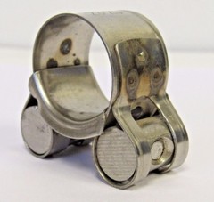 NEW 17-19 MM (.67-.75 IN.) HEAVY DUTY 304 STAINLESS STEEL T-BOLT HOSE CLAMP NIB