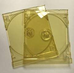 10 PCS NEW TOP QUALITY CD TRAYS GOLDEN Yellow, Compact Disc Audio Logo, FREE S&H