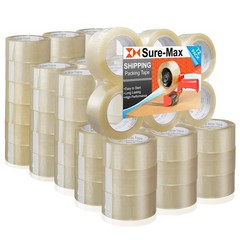 Carton Packing Tape 1.8 mil 330 Feet (110 Yards) – Clear – 2 Cases (72 Rolls Tot