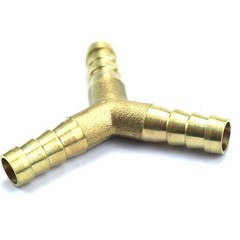 4Pcs 3 Way Y Shape Brass Hose Barb Fitting 5/16″ For Fuel Oil Water Air Hose