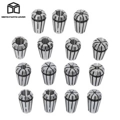 19pc ER11 CNC Collet Set with M14 Nuts for Precision Workholding 1-7mm