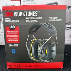 3M Worktunes Connect Bluetooth Hearing Protection Earmuffs 26dB Noise Reduction