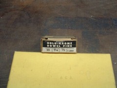 BRAND NEW BOX OF 20 SOLID STEEL 5/16″ X 1/2″ DOWEL PINS MADE BY HOLO KROME