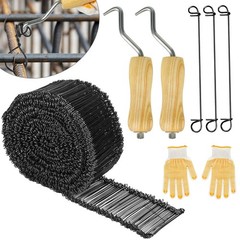 2000pcs 6″ Double Loop Rebar Wire Bar Ties, 16 Gauge Steel Ties for Concrete Wor