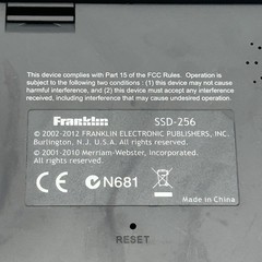 Franklin Speaking Merriam Webster’s Dictionary SSD-256 Tested Working