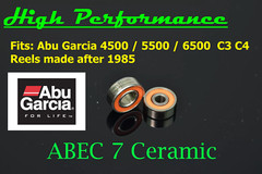 ABEC 7 Ceramic Bearings for Abu Garcia 4500 5500 6500 C3 C4 Fishing Reel GREAT!