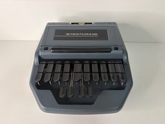 Stenograph Stentura 200 Stenotype Machine w/ Original Case Tripod Manual TESTED