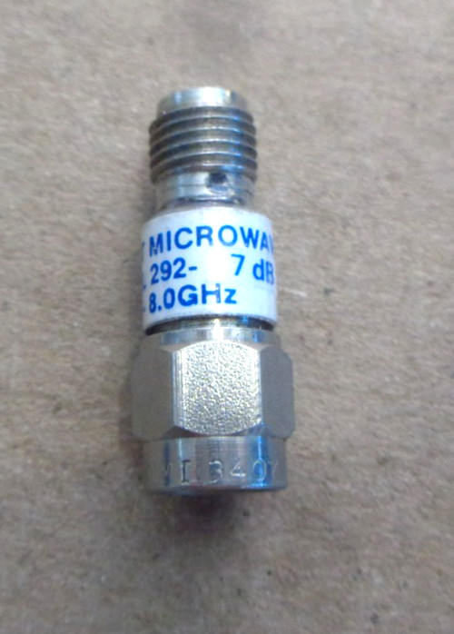 2 pcs. of Midwest Microwave RF SMA Attenuator 290-6dB & 292-7dB