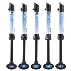 DENTEX Dental Light Cure Composite Resin Syringe Kit Shade A1 A2 A3 A3.5 B1
