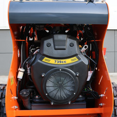 Mini Skid Steer 22HP Twin cylinder Tracked Loader with Attachment Rotarydri
