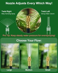 Upgraded 5/16″ Drip Irrigation Kit (100FT), High-Flow Garden Watering System …