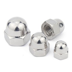 M3 M4 M5 M6 M8 M10 M12 Cap Acorn Dome Nuts Hex Nut A2 Stainless Steel DIN 1587