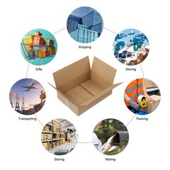 50 14x10x4 Cardboard Paper Boxes Mailing Packing Shipping Box Corrugated Carton