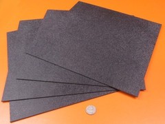 ABS Sheet Haircell Textured, 1 Side, Black, .094″ (3/32″) x 12″ x 12″, 8 Units