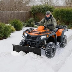 VEVOR Snow Plow Blade Kit 48″ 60″ 43″ / 60″ / 72″ Adjustable Universal UTV ATV