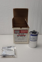 G.E. / Carrier P291-2513R Round dual Capacitor 25+10 MFD, 370VAC + overload