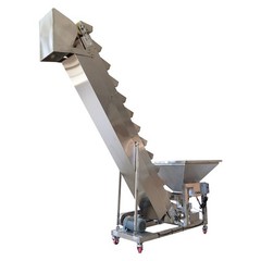 Industrial Stainless Steel Bucket Elevator 220V 400W Automatic Feeding Machine