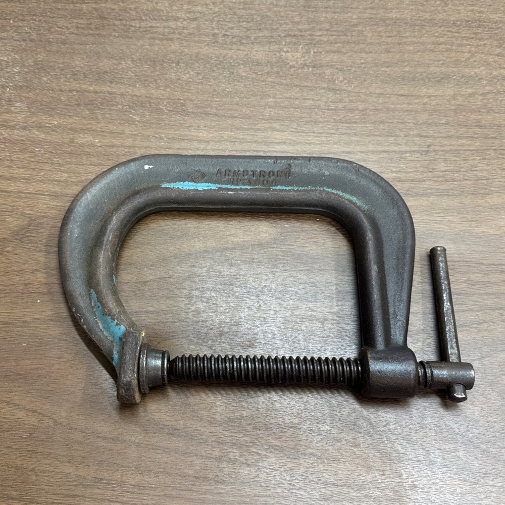 Armstrong No. 1404 Heavy Duty C Clamp Made in USA 4 Pounds!!