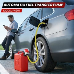 Automatic Fuel Transfer Pump with Auto-Stop Sensor(3.2 GPM), Battery Operated Ga