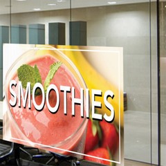 Decal Stickers Smoothies Restaurant Cafe Bar A Vinyl Store Sign Label