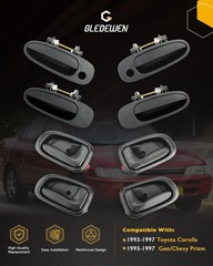 Door Handle Set Interior Exterior for Toyota Corolla Prizm 1993–1997 8PCS