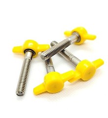 1/4″-20 Thumb Screw T Bolts Yellow Butterfly Plastic Clamping 1 1/4″ Knob Cap