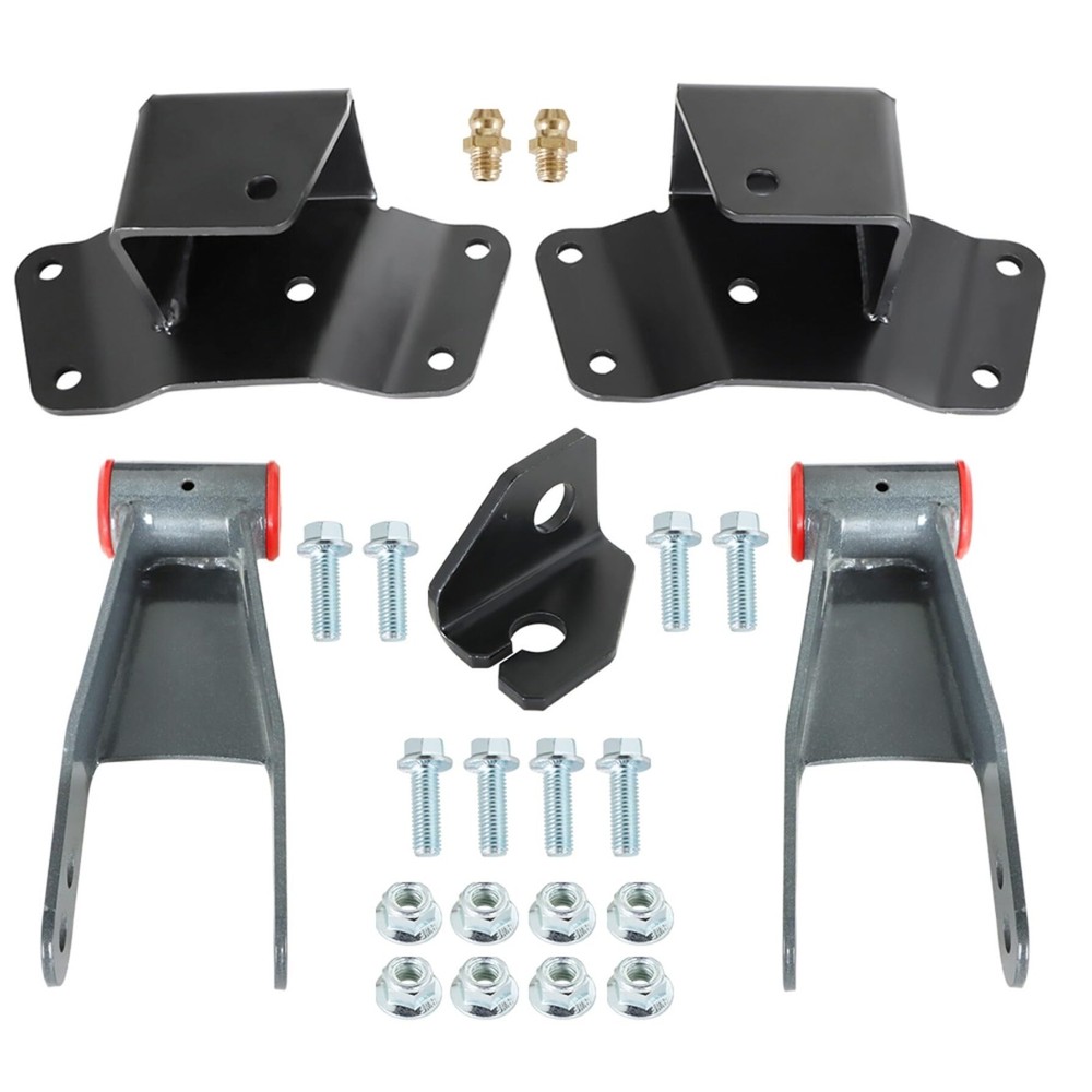 4 Rear Drop Kit Shackles Hangers for 1988-1998 Chevy Silverado for 1988-1998 …