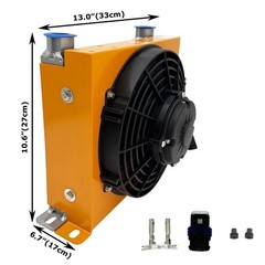 DC12V Hydraulic Air Cooler Fan Cooler Aluminum Hydraulic Radiator 65L/min