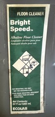 NEW ECOLAB Bright Speed Alkaline Floor Cleaner 64 FL OZ for Industrial Use Only