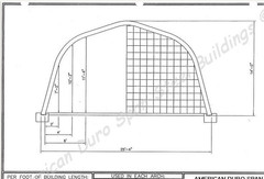 25x20x14 Duro Span Steel Building DKitHunting Cabin Shop DIY Ends Factory DiRECT
