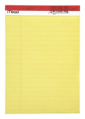 Mead 59614 Yellow 50-Sheet Ruled Legal Notepad 5 x 8 in. (Pack of 12)