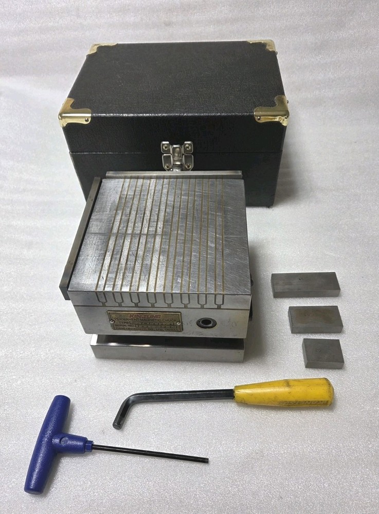 Kanetsu KMT-1515FS 6″ x 6″ KINJUNG Magnetic Sine Plate Chuck Magnet Manual