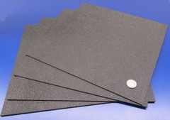 ABS Sheet Haircell Textured, 1 Side, Black, .094″ (3/32″) x 12″ x 12″, 8 Units