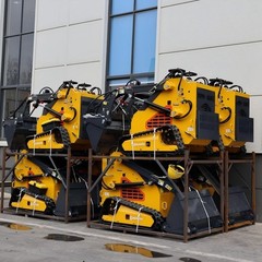 FREE SHIP 2026 New Mini Skid Steer Loader 24HP 4-in-1 Bucket 3-Stage Pump Hydrau