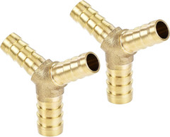 Reducing Barb Hose Fitting Y Shape Pipe Connector Brass 1/2″ X 3/8″ X 3/