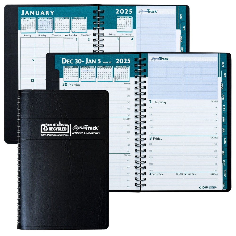 2025 ExpressTrack 294-02 HOD29402 House of Doolittle Weekly Monthly Planner, 5×8