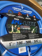 AG – Lite Rubber Farm And Ranch Water Hose 1″ x 100′ 10010035