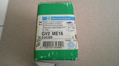 NEW OPEN BOX TELEMECANIQUE GV2ME16, MOTOR CIRCUIT BREAKER, 9-14 AMPS.