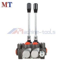 11 GPM 2 Spool SAE Ports Hydraulic Monoblock Double Acting Control Valve