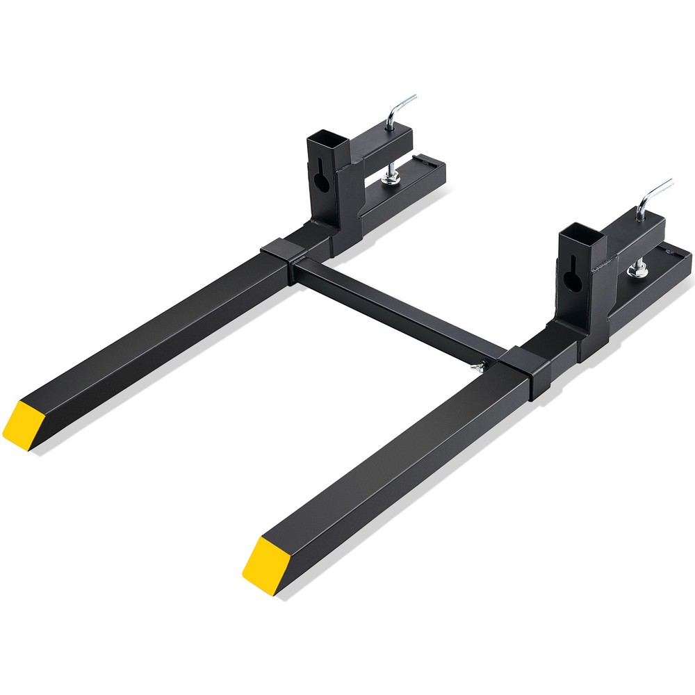 Clamp On Pallet Forks 43″ 2000 lbs Tractor Forks w/Adjustable Bucket Forks