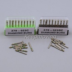7Type Dental Burs Diamond Round End Taper Football Long Ball High Speed 379 368