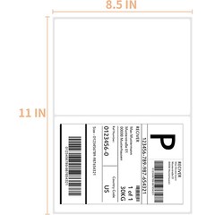 50-20000 Shipping Address Labels 8.5×5.5 Half Sheets Self Adhesive 2 Per Sheet