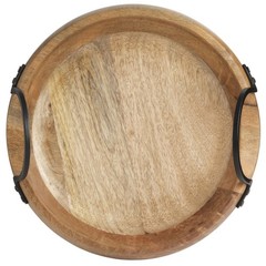 Gourmet Basics By Mikasa Knox Mango Wood Serving Bowl Coffee Table Centerpiece