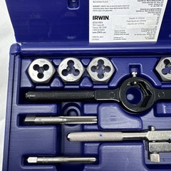 Irwin Hanson Tools #24612 12 Piece Tap & Die Set, Fractional Hex – Excellent