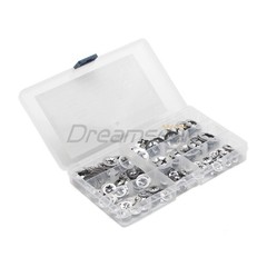 340Pcs Internal Tooth Star Lock Spring Quick Washer Push On Speed Nut Assortment