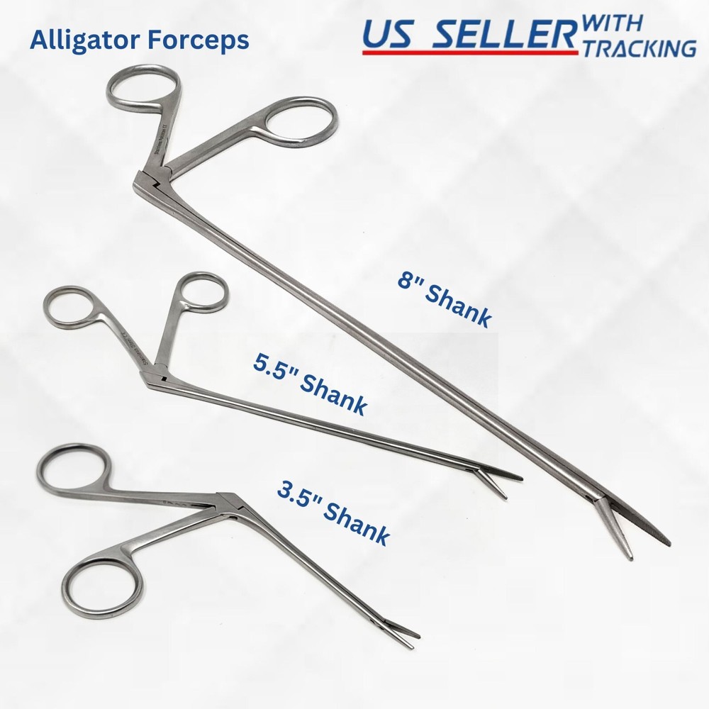 HARTMAN ALLIGATOR EAR FORCEPS SERRATED 3.5” SHAFT ENT SURGICAL INSTRUMENTS